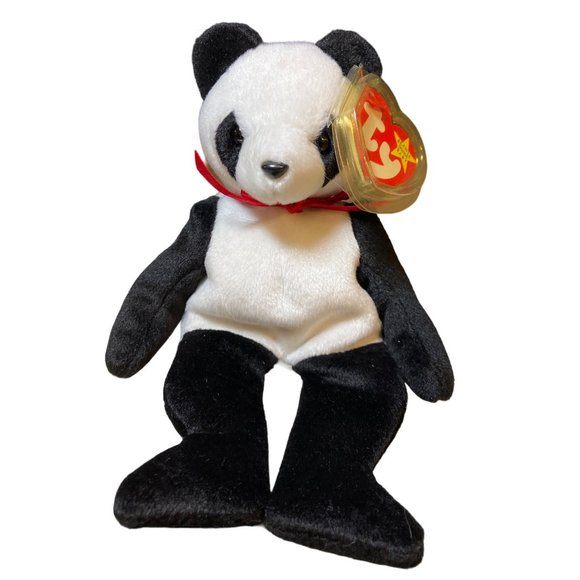 Ty Beanie Babies "Fortune the Panda Bear” 1997 Plush - Picture 1 of 12